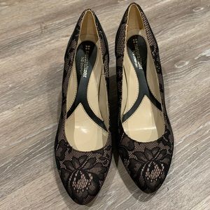 Naturalizer Black Lace Heels